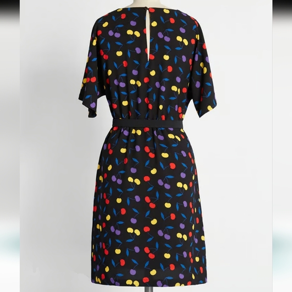 Modcloth Just a Little Something Cherry Shift Dress - Picture 2 of 8